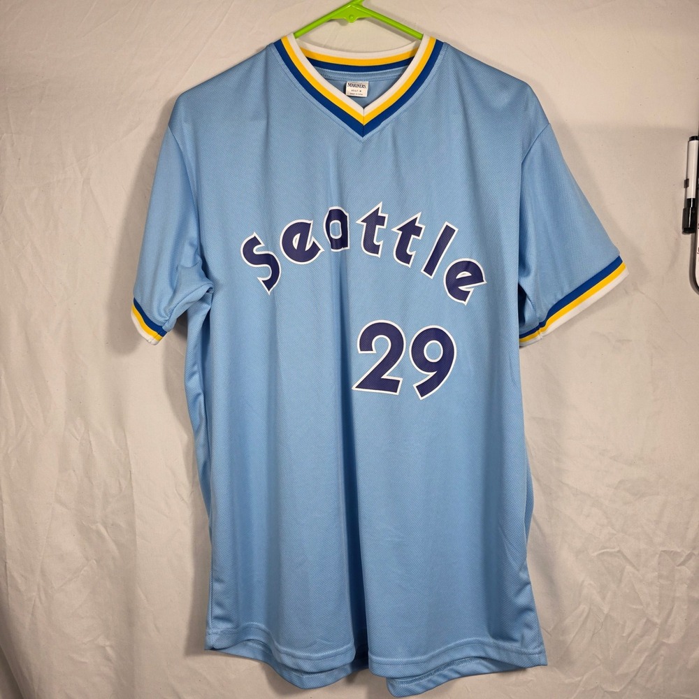 Success Brands Seattle Mariners Jersey Adult M Blue Excellent Cal Raleigh #29